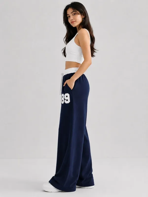 Navy_Wide_Leg_Track_Pants_For_Women