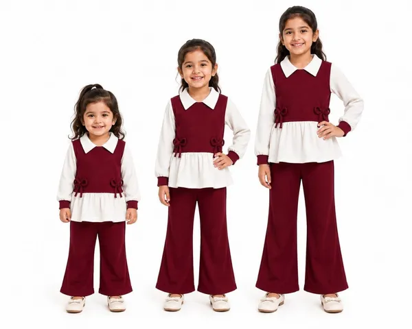 Burgundy_Two-Piece_Flared_Outfit_Set_For_Girls