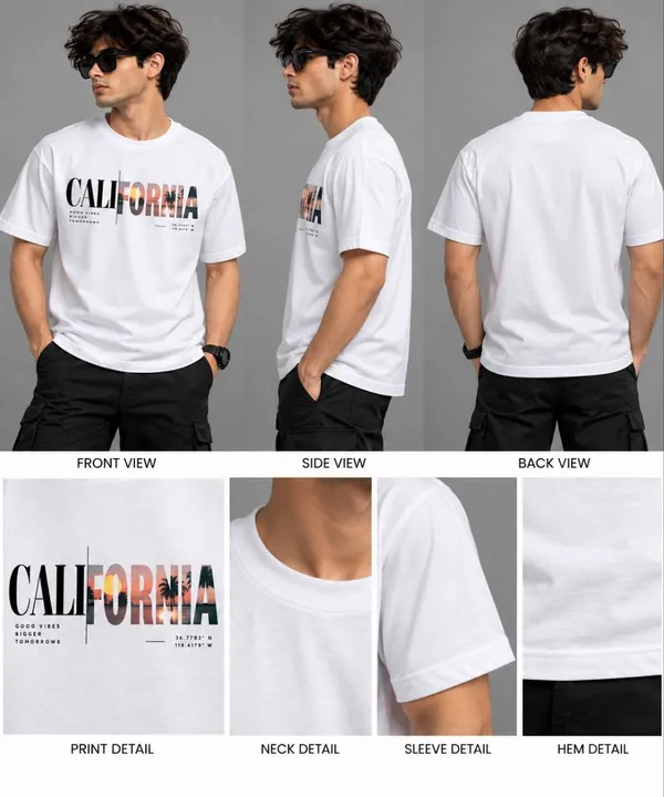 White_Casual_Fit_Graphic_T-Shirt_For_Men