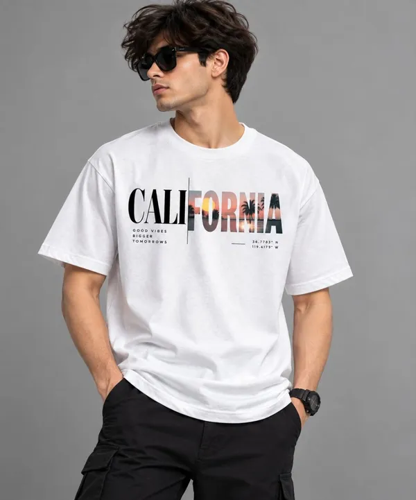 White_Casual_Fit_Graphic_T-Shirt_For_Men