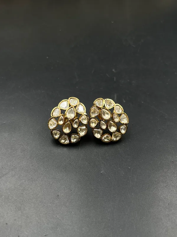 Gold-Tone_Kundan_Floral_Stone_Stud_Earrings_For_Women