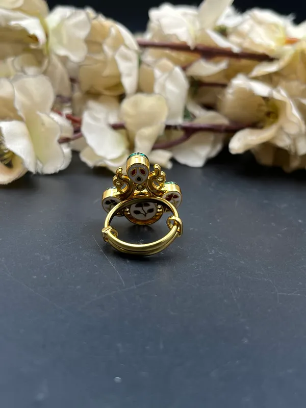 Multicolor_Gold-Tone_Peacock_Stone_Stud_Earrings_For_Women