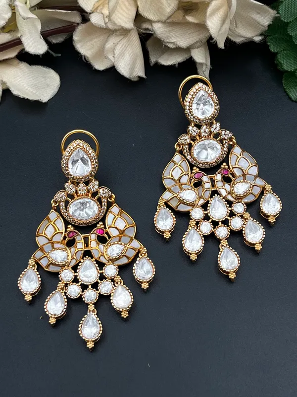 Gold_Tone_Kundan_Style_Chandbali_Earrings_For_Women