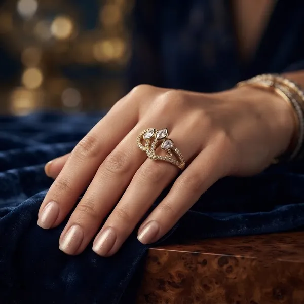 Gold-Tone_Crystal_Open_Style_Statement_Ring_For_Women