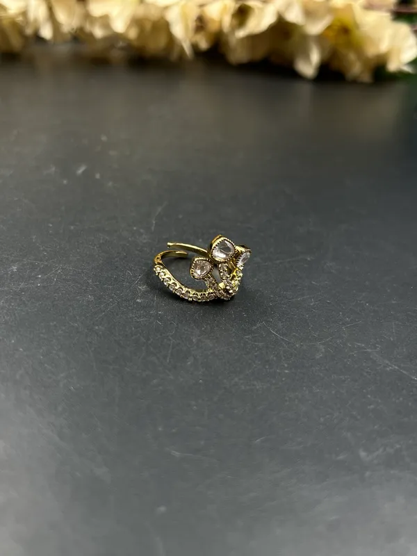 Gold-Tone_Crystal_Open_Style_Statement_Ring_For_Women