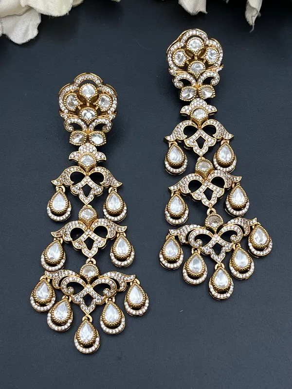 Gold_Tone_Crystal_Chandelier_Drop_Earrings_For_Women