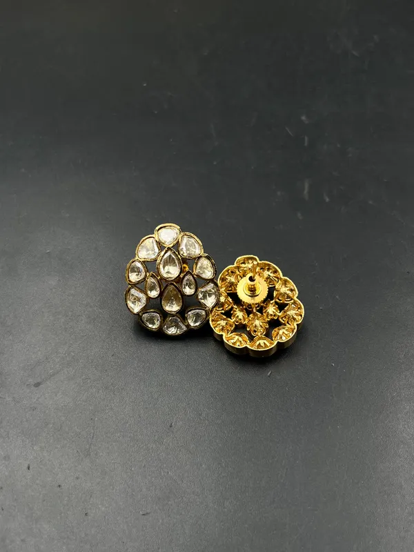 Gold-Tone_Kundan_Floral_Stone_Stud_Earrings_For_Women