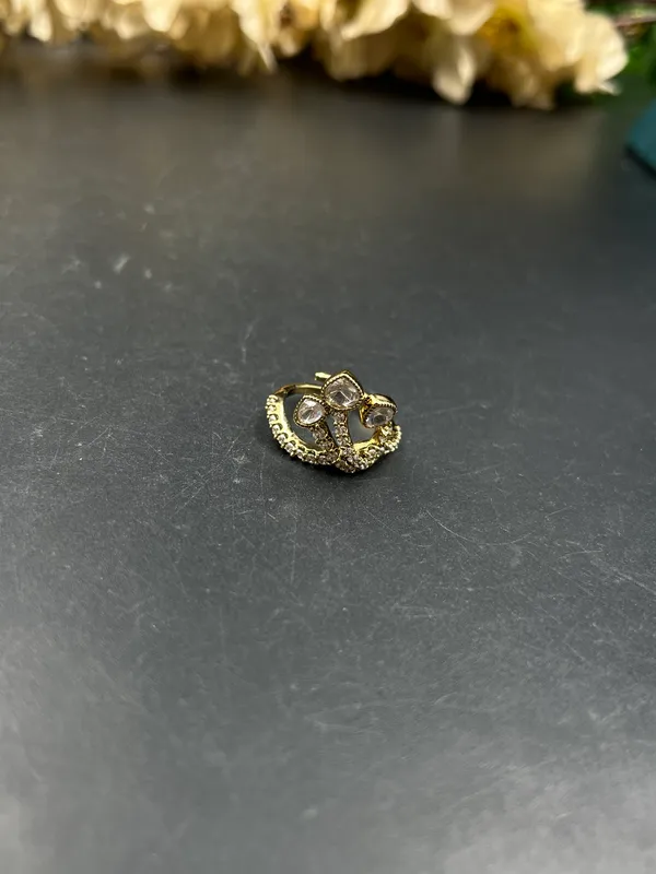 Gold-Tone_Crystal_Open_Style_Statement_Ring_For_Women