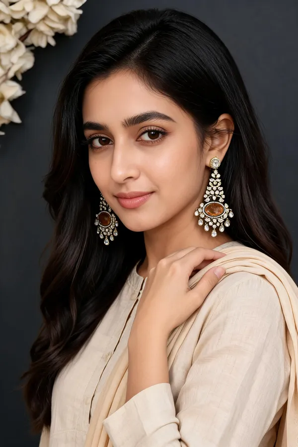 Gold_Brown_Oval_Stone_Kundan_Drop_Earrings_For_Women