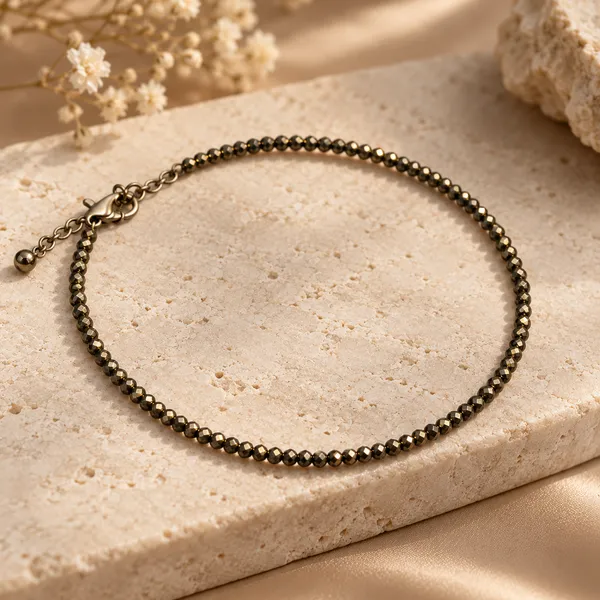 Pyrite_small_beads_bracelet