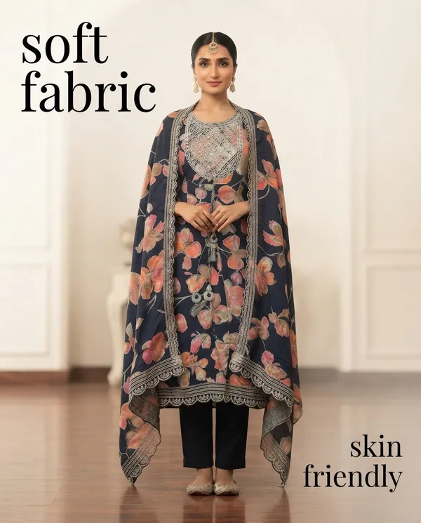 Dark_Blue_Rayon_Anarkali_Suit_Set_For_Women