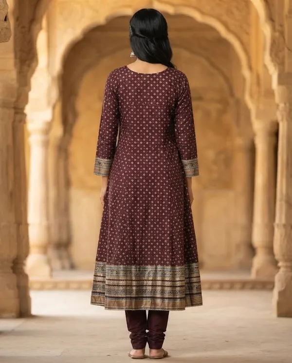 Dark_Maroon_Rayon_Anarkali_Frock_Suit_For_Women