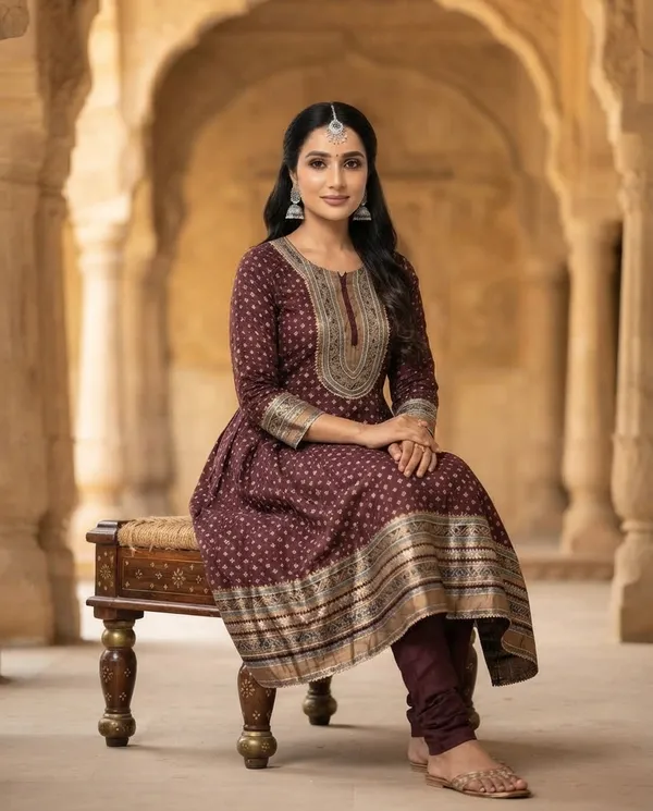 Dark_Maroon_Rayon_Anarkali_Frock_Suit_For_Women