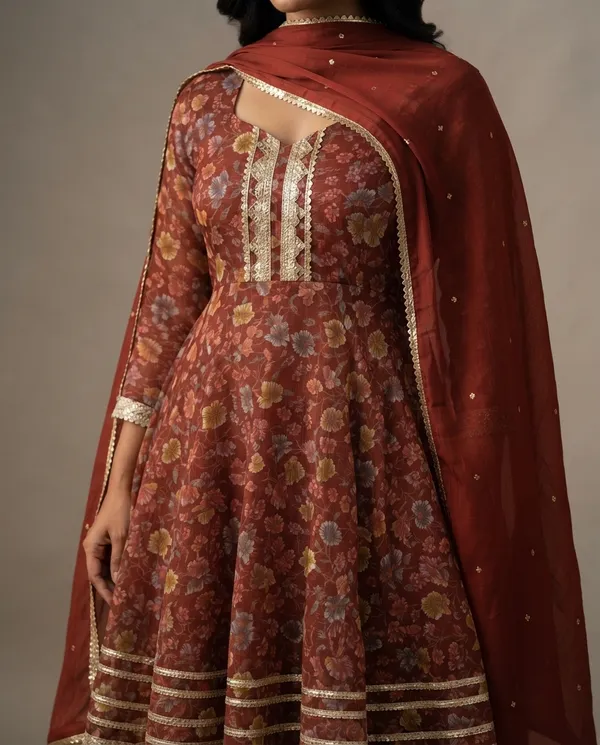 Maroon_Cotton_Cotton_Frock_Suit_Set_For_Women