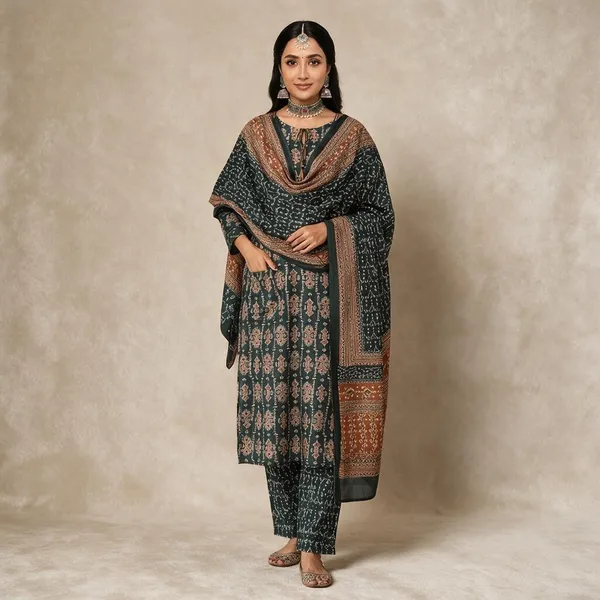 Blue_Cotton_Cotton_Suit_For_Women