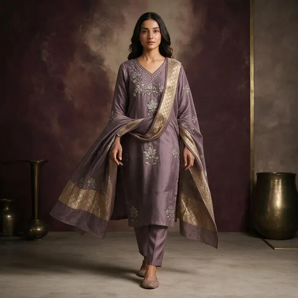 Light_Purple_Rayon_Straight_Suit_Set_For_Women