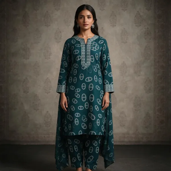 Ocean_Green_Rayon_Straight_Suit_Set_For_Women