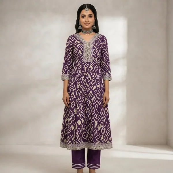 Purple_Rayon_Designer_Suit_Set_For_Women