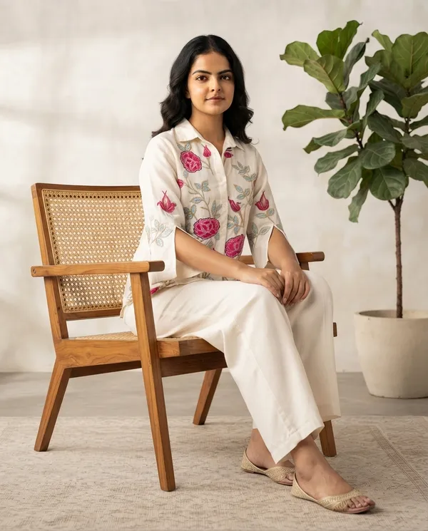 Off_White_Cotton_Co-Ord_Set_For_Women