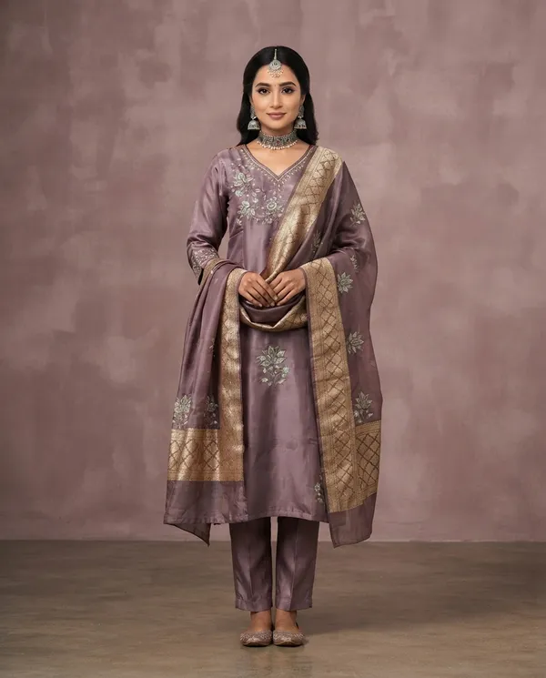 Light_Purple_Rayon_Straight_Suit_Set_For_Women