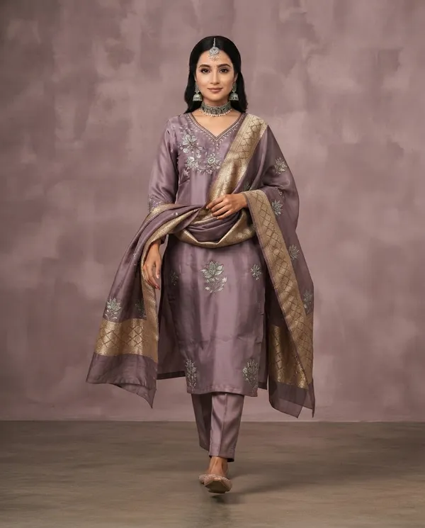 Light_Purple_Rayon_Straight_Suit_Set_For_Women
