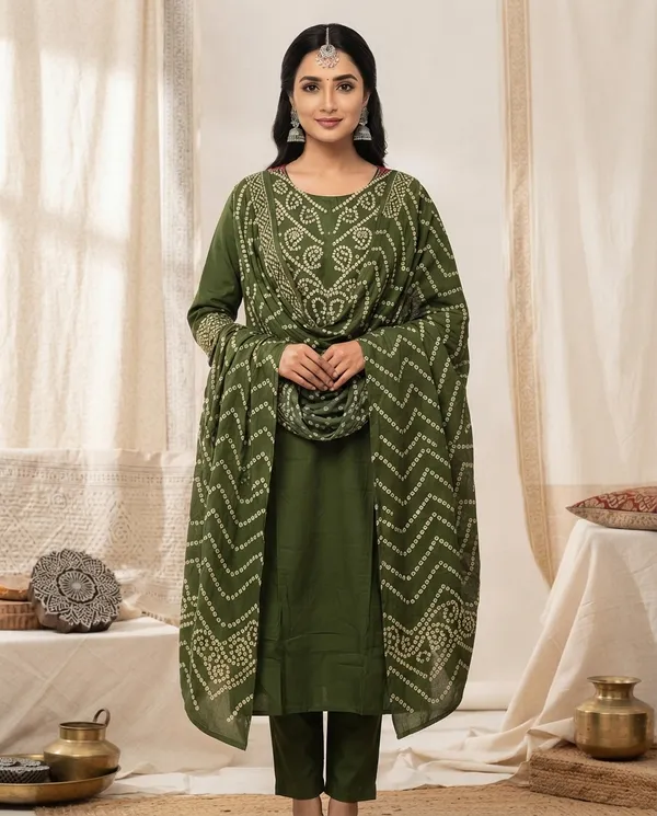 Green_Rayon_Straight_Suit_Set_For_Women