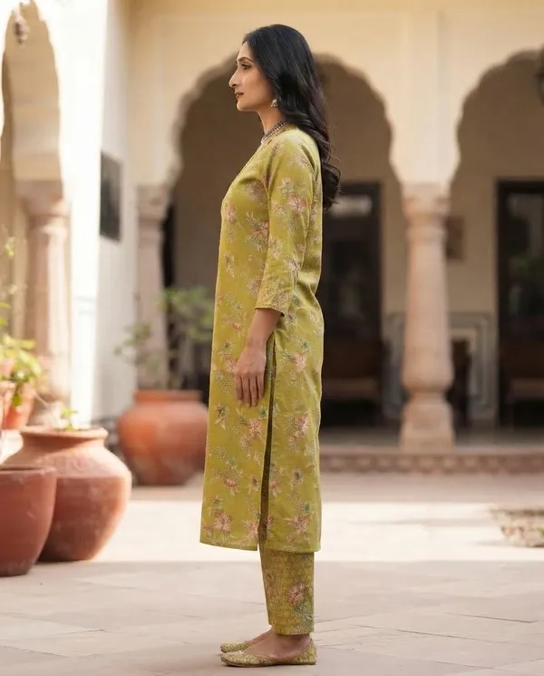 Mehndi_Green_Cotton_3-Piece_Suit_Set_For_Women