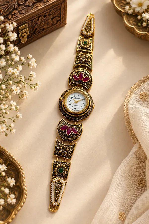 Gold-Tone_Ornate_Analog_Watch_for_Women