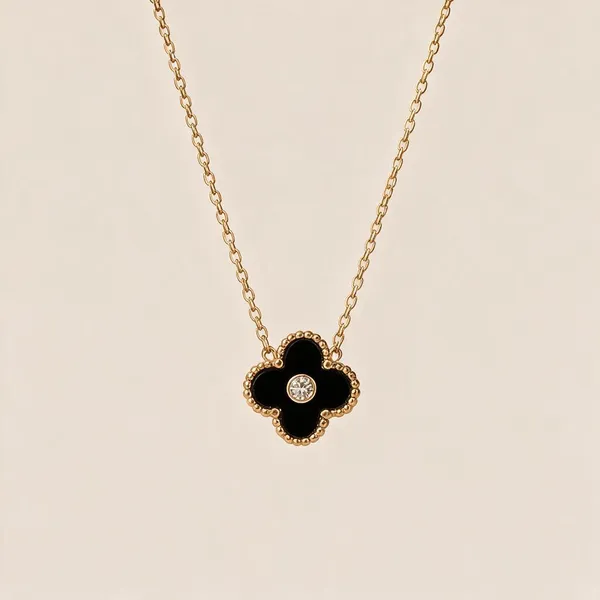 Gold_Tone_Metal_Black_Floral_Pendant_Necklace_For_Women_Pack_of_2