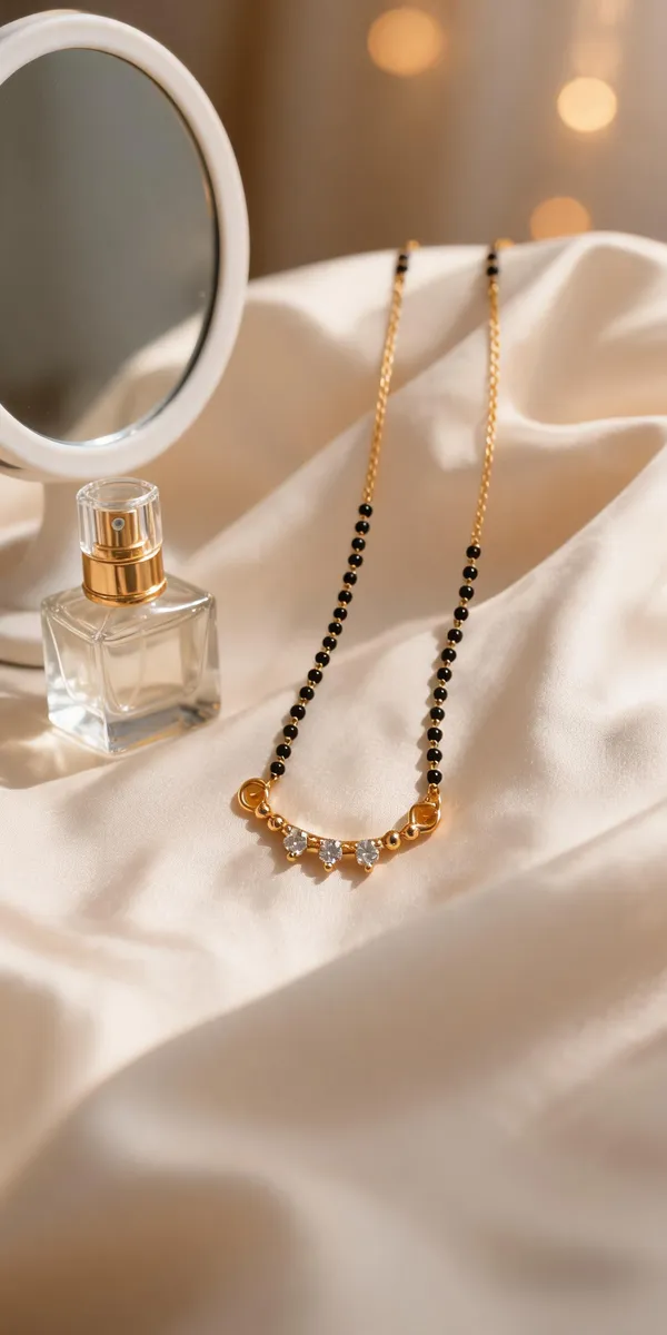 Gold_And_Black_Metal_Bead_Stone_Mangalsutra_Necklace_For_Women