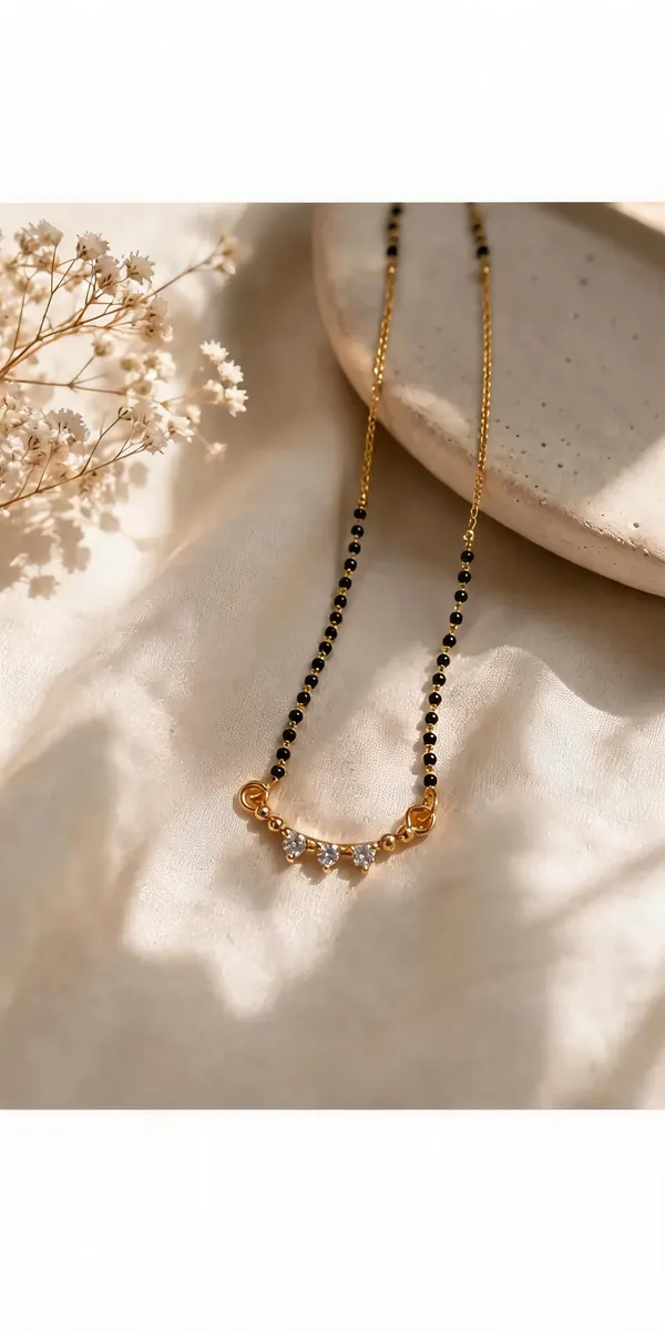 Gold_And_Black_Metal_Bead_Stone_Mangalsutra_Necklace_For_Women