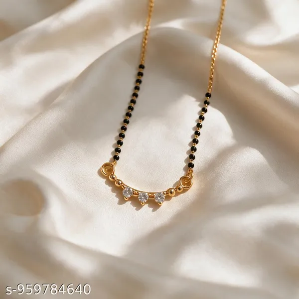 Gold_And_Black_Metal_Bead_Stone_Mangalsutra_Necklace_For_Women