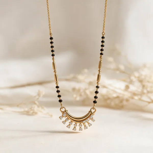 Gold_And_Black_Metal_Beaded_Curved_Pendant_Mangalsutra_For_Women