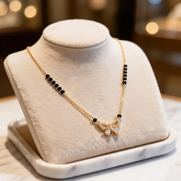 Gold_Black_Metal_Beaded_Butterfly_Mangalsutra_Necklace_For_Women