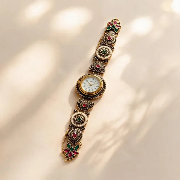 Gold_Tone_Metal_Stone_Embellished_Analog_Watch_For_Women