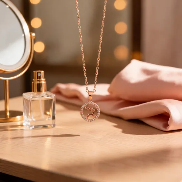 Rose_Gold_Metal_Pendant_Necklace_For_Women