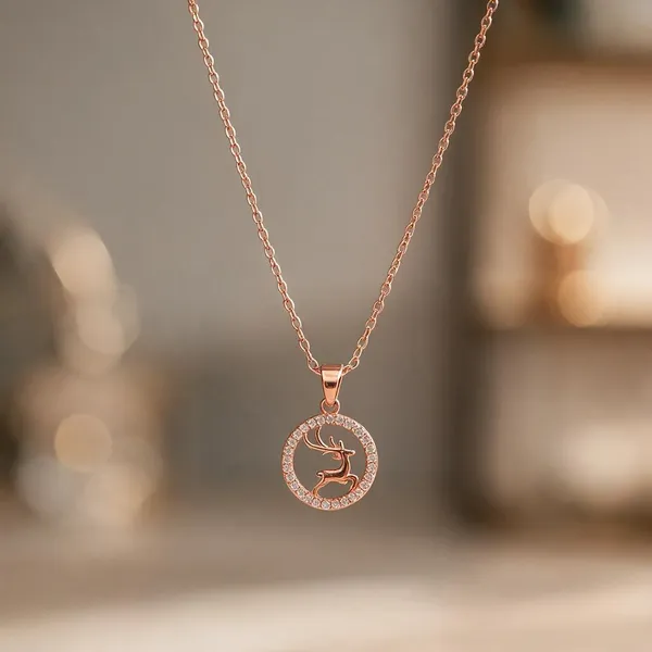 Rose_Gold_Metal_Pendant_Necklace_For_Women