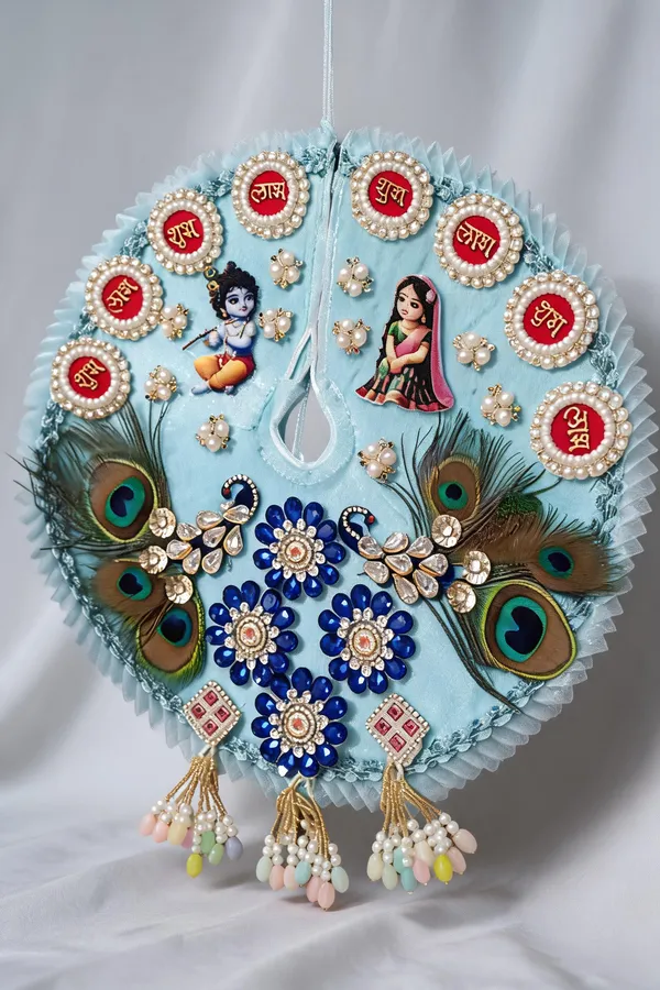 Sky_Blue_Radha_Krishna_Peacock_Feather_Wall_Hanging