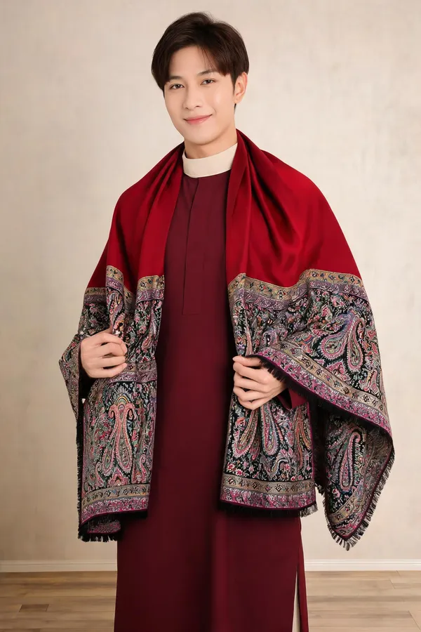 Multi_Wool_Palla_Stole_For_Unisex