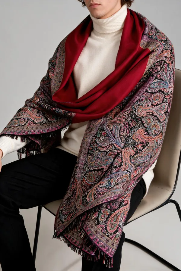 Multi_Wool_Palla_Stole_For_Unisex