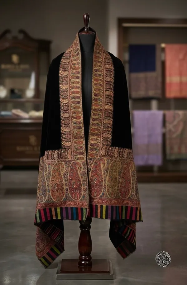 Black_Wool_Shawl_For_Unisex
