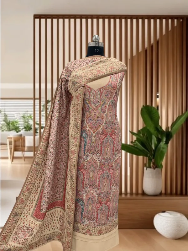 Cream_Wool_Paisley_Kani_Suit_For_Women