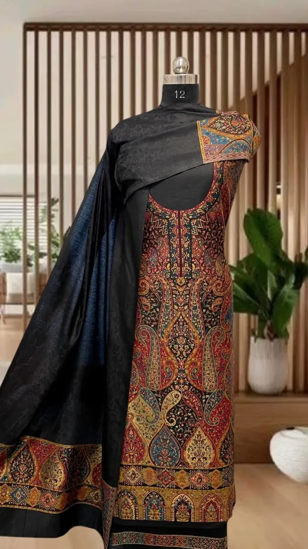 Multicolor_Wool_Kani_Straight_Suit_With_Dupatta_For_Women