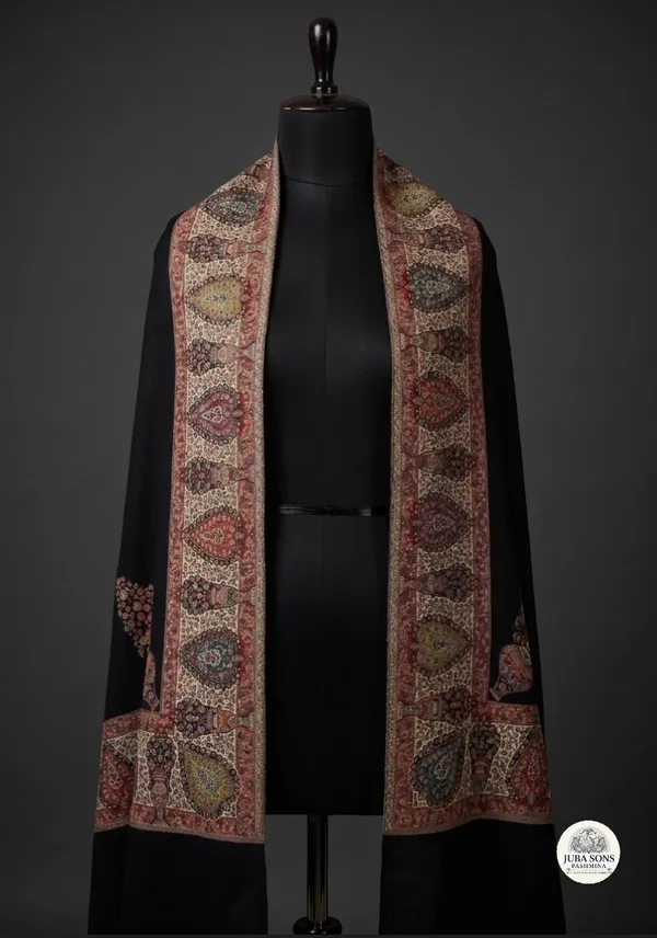 Black_Wool_Shawl_For_Unisex