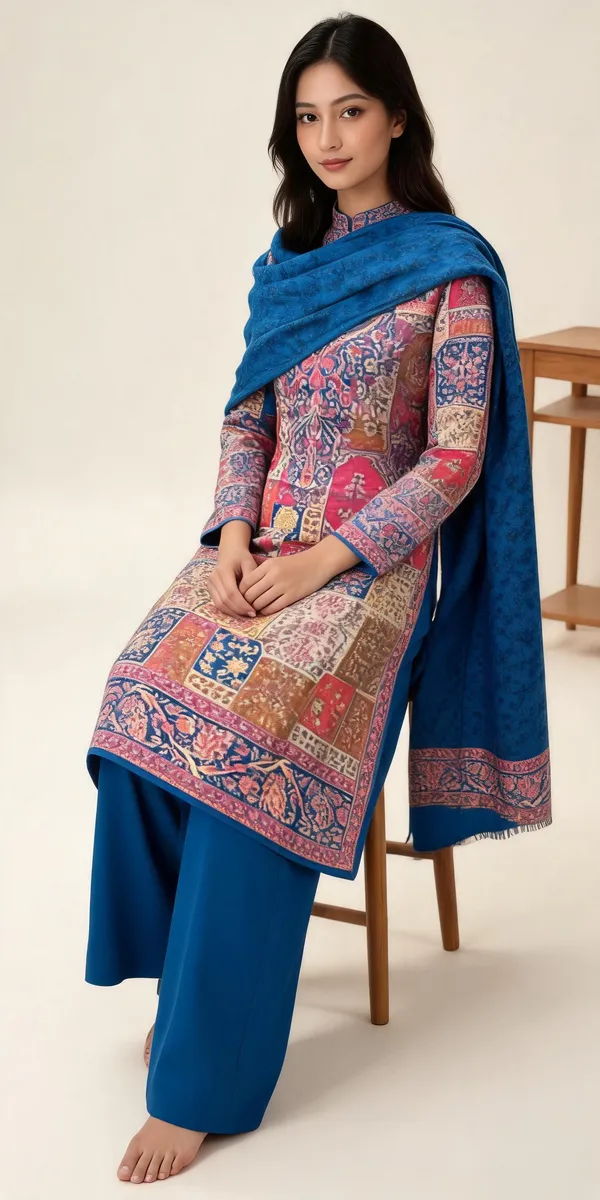 Blue_Wool_Kani_Ethnic_Suit_Set_For_Women