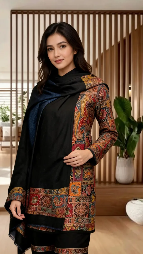 Black_Wool_Kani_Suit_With_Dupatta_For_Women
