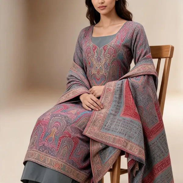 Grey_Wool_Kani_Straight_Suit_Set_For_Women
