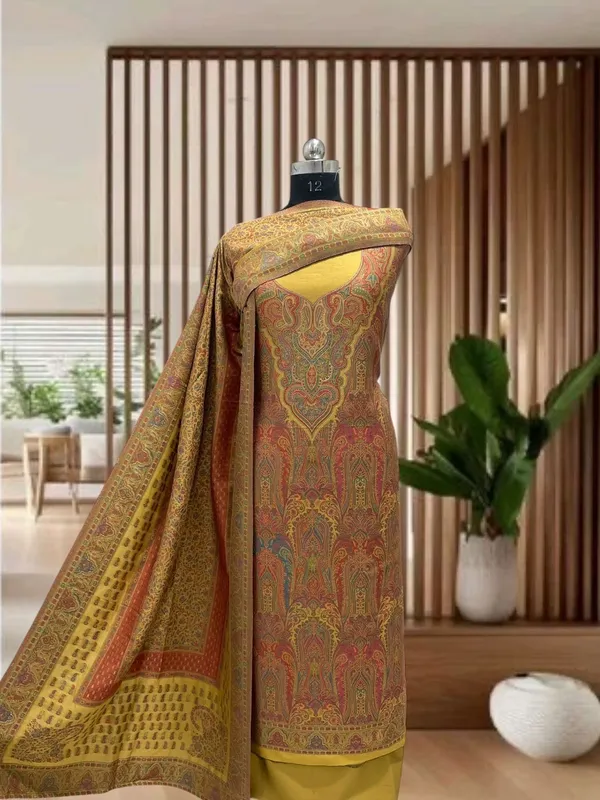 Yellow_Wool_Kani_Ethnic_Suit_Set_For_Women