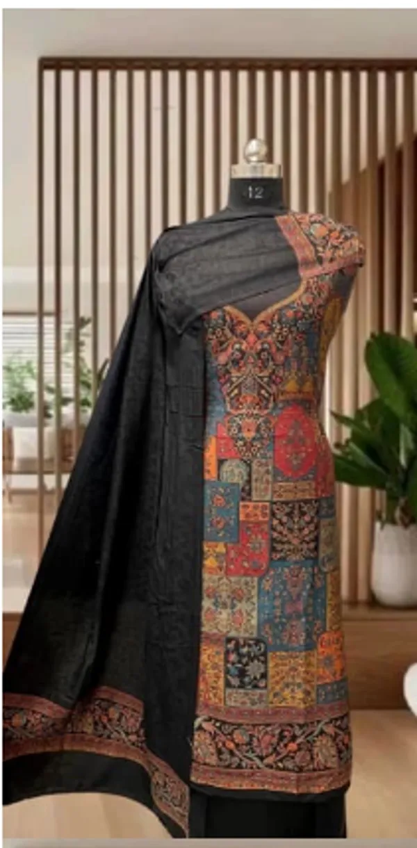 Black_Wool_Kani_Straight_Suit_Set_For_Women