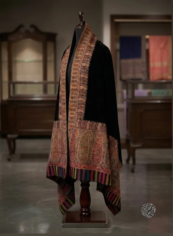 Black_Wool_Shawl_For_Unisex